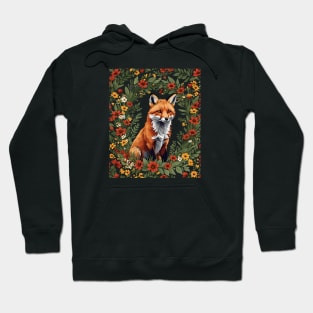 Mississippi Red Fox Surrounded By Tickseed Flowers 2 Hoodie